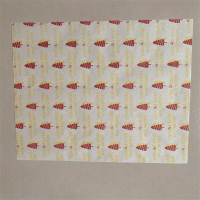 Venta caliente Alimento Grado Geaseproof Papel para hornear papel Hamburguesa Papel de envoltura
